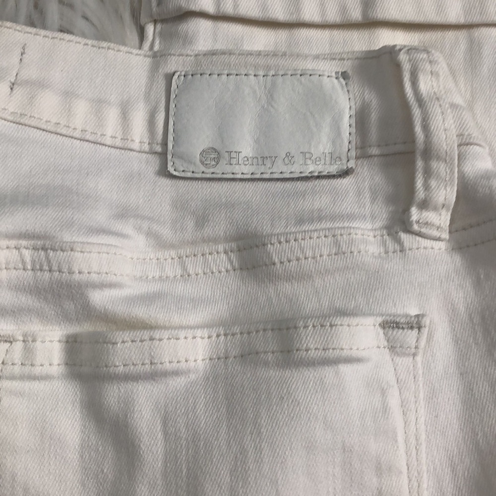 Henry & Belle white cropped cuff jeans size 29 - Picture 4 of 12